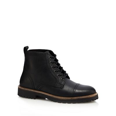 Black 'Neptune' leather boots